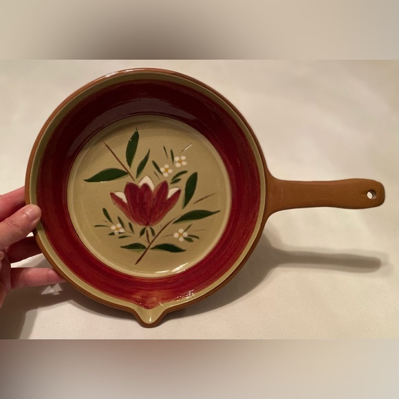Stangl Pottery 'Magnolia' Open Skillet Mid Century Modern - Picture 1 of 8